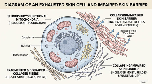 methylene blue skin renewal mitochondria diagram | cellular aging skin solutions comparison chart | longevity skincare benefits methylene blue netherlands